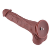 HiSmith HSA155 Huge Silicone Dildo with Intact testicles for Advanced Users KlicLok 31cm Brown