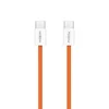 Moxom mx-cb369 pleteni fast 60w 3a type-c na type-c 1m narandzasti ( U2214 )