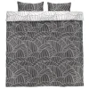 Set posteljine od perkala PAULA 200x220 bela/siva