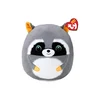 TY Igračka squishy Rakun 39285, 22 cm, Siva