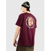 Santa Cruz BT Ringed Screaming Flame T-Shirt dark cherry