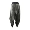 AllSaints Krilo Elisa črn denim/srebrna