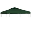 Vidaxl Nadomestna streha za paviljon 310 g/m2 zelena 3x3 m