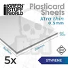 HIPS Plasticard Sheet 0,5mm (Pack x5)