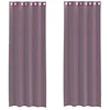 Voile zavjese s ušicama 2 kom ljubičaste 140x260 cm