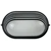 OVALNA VANJSKA ZIDNA LAMPA S PREGRADOM CRNA + SHADE MAX 60W VK/01007/B