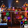 Vodootporni novogodišnji RGB projektor šarene pahulje
