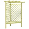 Kutna pergola s klupom 130 x 130 x 197 cm impregnirana borovina