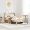 vidaXL vidaXL Posteljni okvir z vzglavjem 90x190 cm trdna borovina, (21308899)