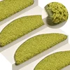 Prostirke za stepenice 15 kom 65x21x4 cm Zelene poluokrugle velike