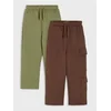 Sinsay - Donji deo trenerke straight leg 2 pack - khaki