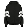 Womens Crinkle Batwing Jacket blk/wht