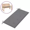 Jastuk za vrtnu klupu sivi 100x50x4 cm od tkanine Oxford