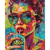 Ideyka Slikanje po številkah - Dekle s sodo art_selena_ua 40 x 50 cm