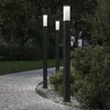 Stupić za zidne lampe 3 kom 110 cm crne IP44