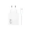 XIAOMI Xiaomi punjač Combo 67w Type A + kabl Type C bela