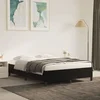 Okvir za krevet bez madraca crni 140 x 190 cm baršunasti