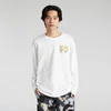 Mens Puma NEKOSAN x HOOPS DYLAN GRAPHIC Long Sleeve Tee Unisex, White, Size M, Clothing
