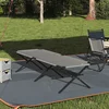 Sklopivi kamperski krevet Siva 210 x 80 x 46 cm Oxford tkanina