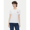 Pepe Jeans za ženske. PL506070 Majica Rosey bela (XS), Priložnostno, Bombaž, Kratek rokav