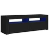 Vidaxl TV omarica z LED lučkami črna 120x35x40 cm