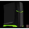 SilverStone RAVEN RVX01BV-W USB 3.0, Tower ATX, w/ window kit, 3 x AP122 included, Black with green trim [24]