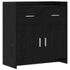 Kreveta Crni hrast 75 x 36 x 80 cm Konstruirano drvo