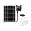 Aigostar - LED solarni luster sa senzorom 2xLED/35W/12V 6000 mAh 6500K prečnik 10 cm