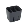 PLASTIČNI CEDILNIK ZA JEDILNI PRIBOR 13,5 X 11,5 X 12 CM TEMNO SIVA - BEN