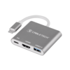 Cabletech USB priklopna postaja tip C na 1x USB 3.0, 1x HDMI 2.0, 1x USB Type C
