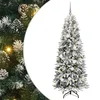 Umjetno božićno drvce Bijelo 180 cm PVC i Plastika i Čelik i PE