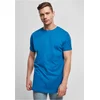 Long Shaped Turnup Sports Blue T-Shirt