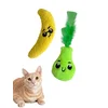Paws & Whiskers Set igračaka za mačke Miyav 1004, 2 komada, Žuta i zelena