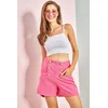 Bianco Lucci Womens 6-Button Pocket Shorts