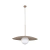 Luster na sajli SLATE 1xE27/15W/230V, prečnik 65 cm, bež