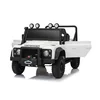 Beneo Elektrické autíčko Land Rover Defender 110 SVX 12V, biele, 4X4 pohon, LED svetlá, predné aj zadné odpruženie kolies, 2.4 GHz diaľkové ovládanie, USB/Aux Vstup, Bluetooth, Lítiová batéria, 4 X 25W moto