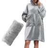 Pulover & odeja s kapuco 4v1 – svetlo siva XXL - Froster - Home warming - Božič - Birma