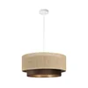 Luster na sajli SARTA 1xE27/60W/230V prečnik 45 cm braon/juta
