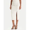 Patrizia Pepe Midi krilo 8G0530/A701-W409 Écru Regular Fit