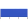 Vidaxl vidaLX 3-panelni vetrobran tkanina 400x120 cm sinje moder