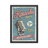 Wallity Uramljena slika Karaoke Party, 40x55 cm
