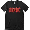 AC/DC Majica Distressed Logo Unisex Black 2XL
