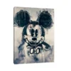 Canvas Slika na platnu Crno beli Mickey Mouse, Bez rama, 75x100cm