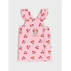 Sinsay - Haljina s tregerima Minnie Mouse - breskva