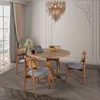 Hanah Home Trpezarijski sto i stolice Albero137, 100x75x100 cm, 4 stolice, Smeđi,