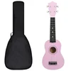 Vidaxl Otroški ukulele soprano s torbo roza 21