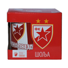 Crvena Zvezda Šolja 300800, Belo - crvena