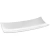 shumee Pravokoten okrasni pladenj BARKA 352x146mm bel porcelan - Hendi 785553