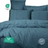 Cottonbox Satenasta posteljnina 200x220 cm SANTE – 100% bombaž žakard saten, modra, SPECIAL DESIGNS