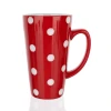 Banquet Keramični vrč 450 ml, rdeč s pikami, komplet 6 kosov